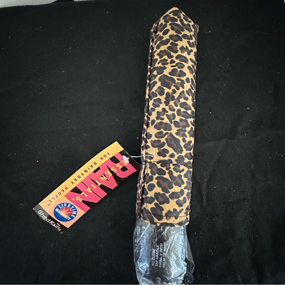 Leopard print umbrella by essentials